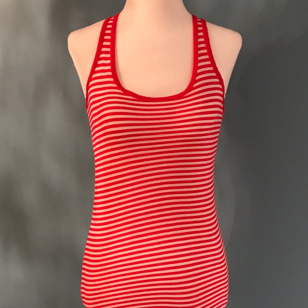 🍒Michael Stars Red And White Striped Tank